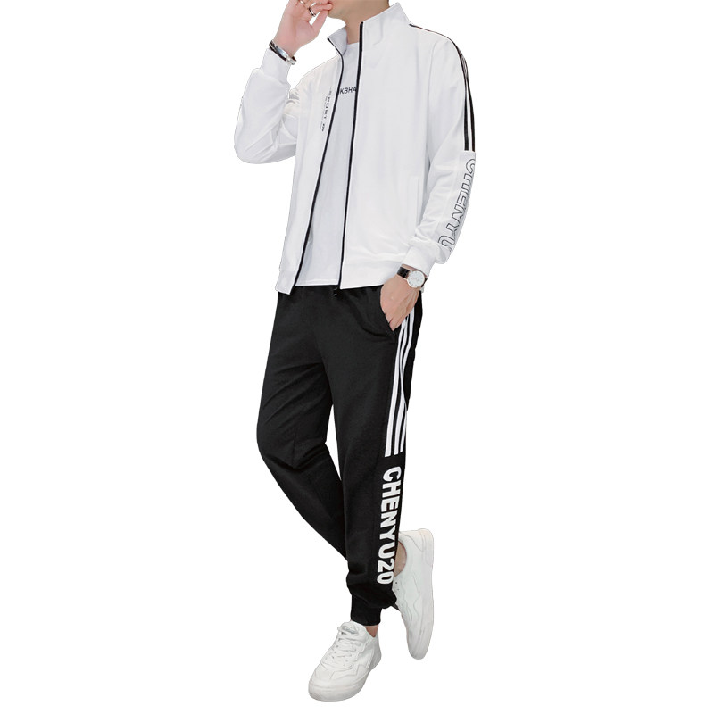 2020秋季款长袖休闲运动套装男a21 安以特卫衣