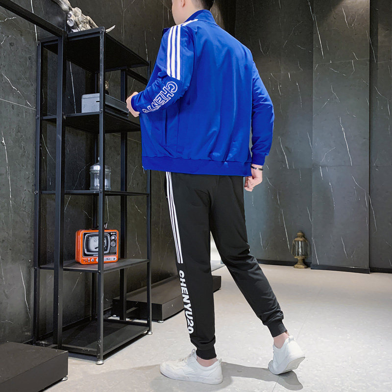 2020秋季款长袖休闲运动套装男a21 安以特卫衣
