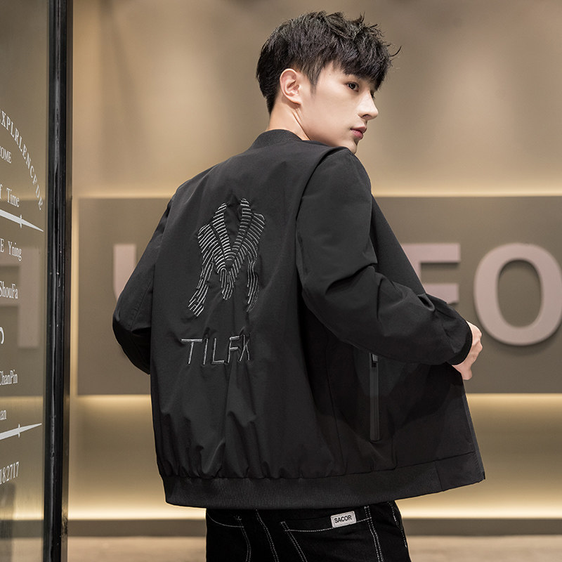 以纯2020秋冬款薄外套a21 hm男夹克 安以特夹克