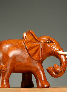 手工匠人客厅大象花梨木中式