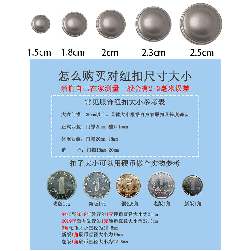 高端金属蘑菇光头钮扣大衣毛衣开衫精致扣子西装外套衣服纽扣金色,淘宝优惠券,粉丝福利购,淘宝优惠卷