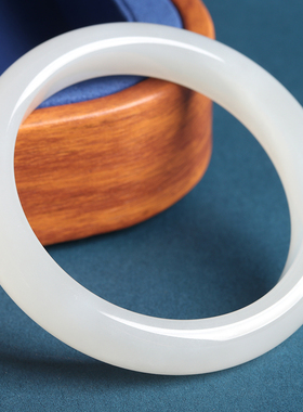 新疆和田玉手镯和田玉羊脂白玉镯高端和田玉羊脂玉手镯天然手镯