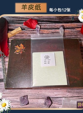 羊皮纸黄纸绿色纸粉色羊皮纸小份