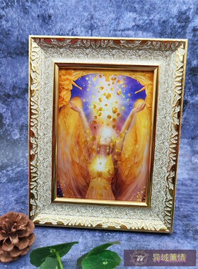 丰盛天使Archangel女神画像挂件照片摆件画框卡片画像