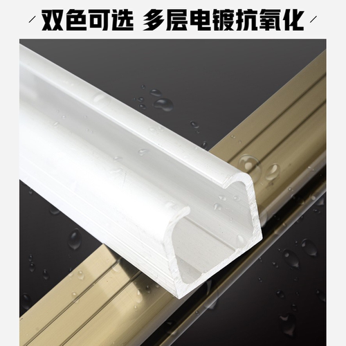 木门推拉门吊门轨道吊轮吊轨滑轨滑轮玻璃移门滑道铝型材全套配件 - 图2
