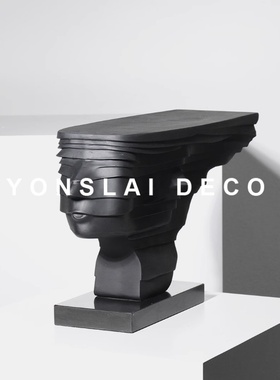 简约现代风样板房间陈设人物雕塑