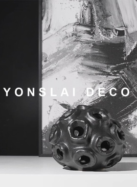 艺术风陶瓷抽象样板房间软装饰品