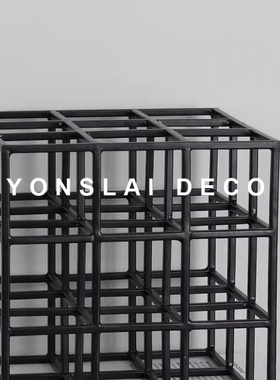 欧式风轻奢金属铁艺样板房间摆件