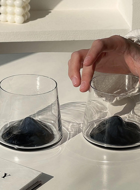 ins风火山杯桌面氛围感装饰