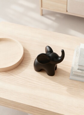 可爱小象树脂桌面摆件