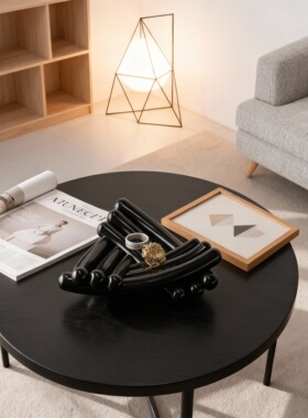 北欧简约陶瓷圆环花瓶