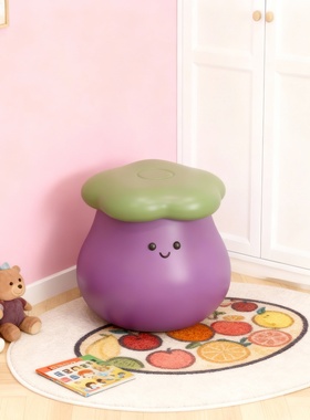 可爱卡通茄子树脂儿童房摆件