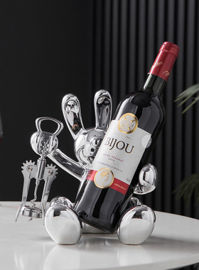 电镀红酒架客厅酒柜装饰