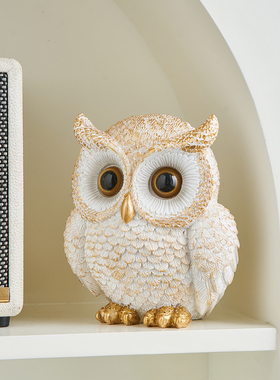 【银晤·猫头鹰】复古中古风摆件