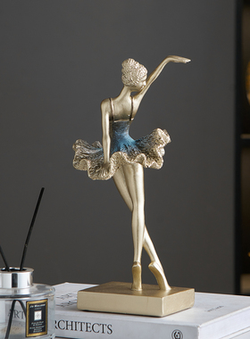 轻奢高档摆件芭蕾舞者高级感小众