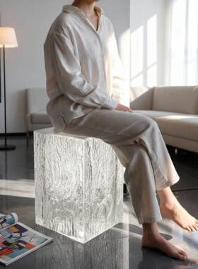 透明亚克力立方体装饰摆件现代