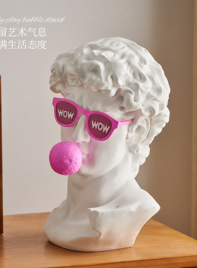 大卫泡泡摆件艺术反差萌氛围