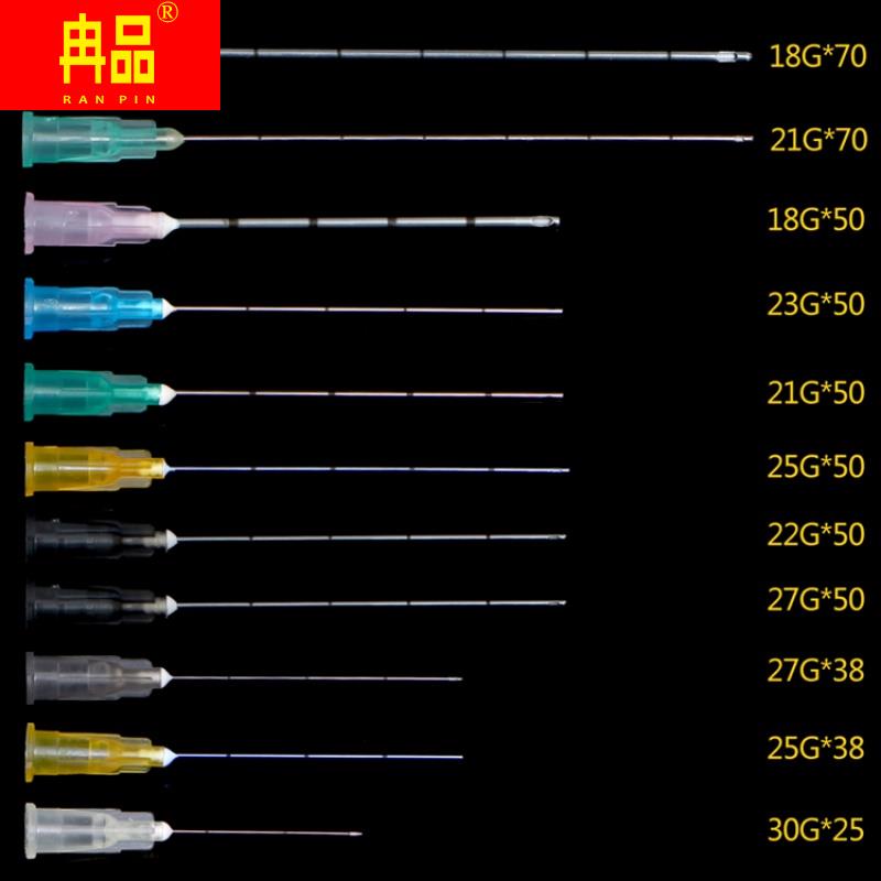 钝口针一次性圆头侧孔18G14g16g21G22G23G冲洗针工业点胶实验顿针 - 图2