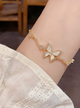 「YU心」小众轻奢时尚甜美百搭蝴蝶手链