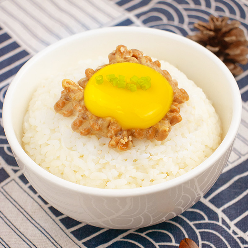 日本原装进口纳豆4盒/组 北海道滨莉纳豆旗舰店即食拉丝发酵小粒