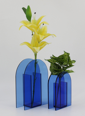 简约现代风电视柜玻璃桌面摆件