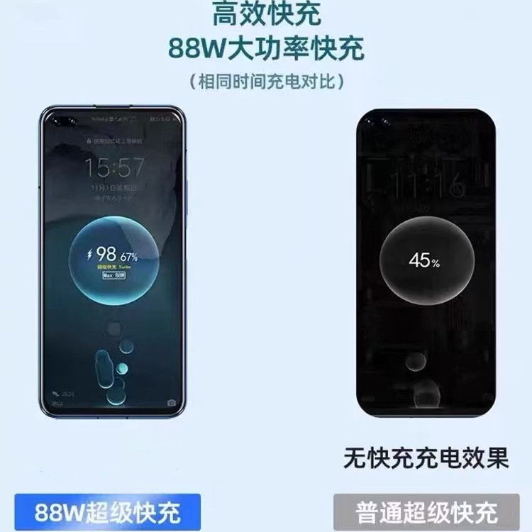 适用华为Mate60pro数据线88W超级快充华为P60Pro P60Art快充线双Type-c口闪充线华为mate60pro+/p60加长线2米 - 图0