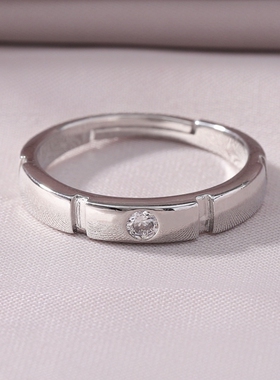 婚戒对戒结婚一对情侣戒指女男大气仿真钻戒现场道具仪式用送女友