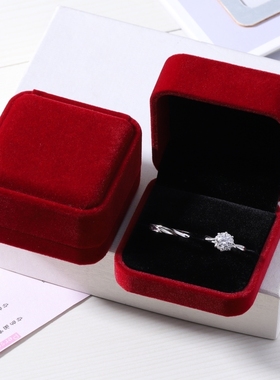 结婚仿真戒指一对星织款大气对戒假钻戒情侣求婚礼婚纱照仪式道具