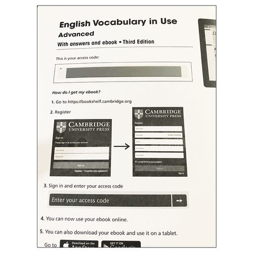 现货 English Vocabulary in Use Advanced 剑桥英语词汇进口英文原版 高级 第三版 英式自学工具带答案电子书籍正版 - 图0