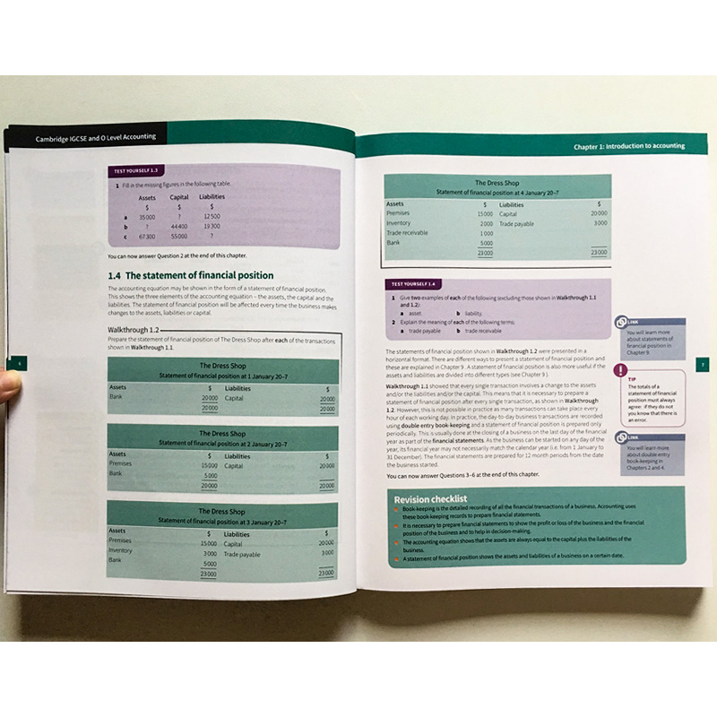 现货 Cambridge IGCSE ® and O Level Accounting Coursebook 原版进口剑桥大学出版社第二版会计学生用书 - 图0