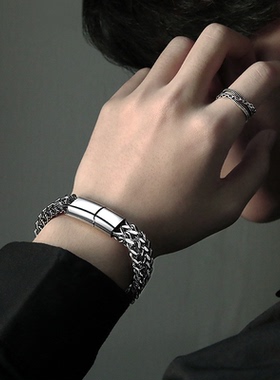 放心购买不掉色双层磁吸扣手链