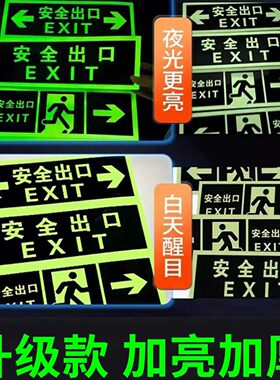 安全出口指示牌夜光安全出口标识