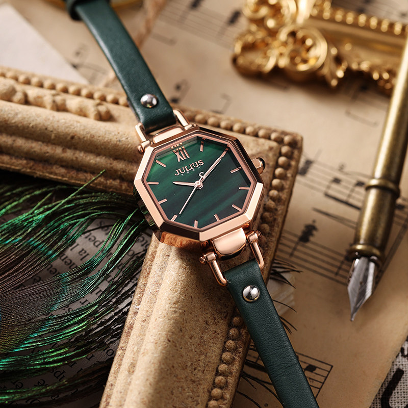 聚利时女菱形皮带复古潮流学生 iynmy伊研美国产腕表