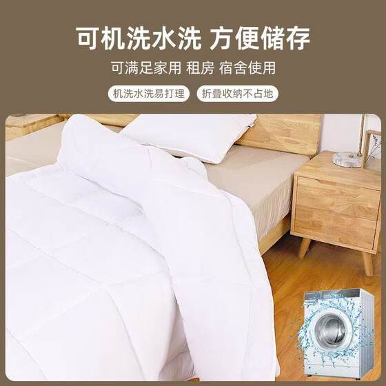 Five-star hotel's same mattress base thickened quilt winter feather velvet upholstered tatami bed dormitory