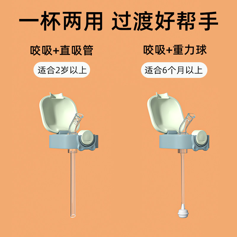 ppsu吸管杯带手柄喝水喝奶两用水杯配件专用重力球学饮杯替换头,淘宝优惠券,粉丝福利购,淘宝优惠卷