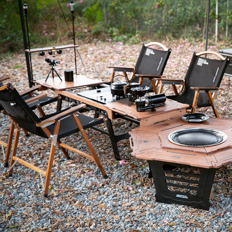 户外露营igt战术桌子多功能组合野炊折叠移动厨房模块拓展1单元桌 - 图2