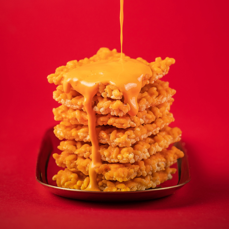 水军锅巴蟹黄肉松零食52g糯米小锅巴解馋小零食休闲小包网红食品