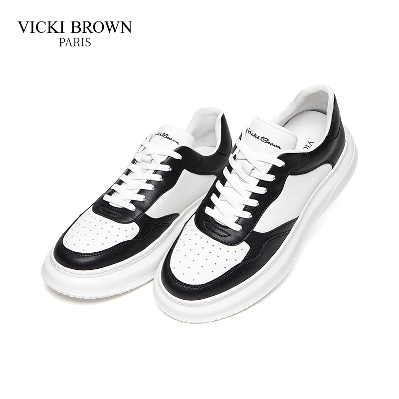 VICKI BROWN新款休闲板鞋增高男鞋男士运动老爹鞋男款潮鞋跑步鞋 - 图0