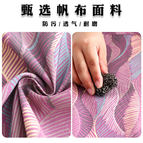 2025新款帆布围裙厨房家用防污罩衣女外穿透气长袖工作服餐饮围腰 - 图0