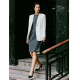 TieForHer Missism ສີຂາວງ່າຍດາຍບ່ອນເຮັດວຽກທີ່ມີຄວາມສາມາດໃນບ່ອນເຮັດວຽກ commuting blazer jacket versatile ສໍາລັບແມ່ຍິງ