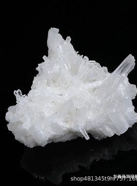 批发天然白水晶晶簇摆件水晶簇原石消磁净化家居办公原生态摆件