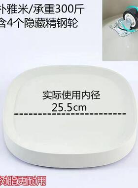 盆景花盆种植高端花盆托盘绿植移动底托圆形耐用家用创意种菜栽种