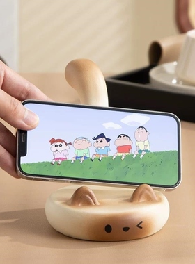 办公室摆件女生创意可爱手机架支架办公室桌面摆件平板支撑架工位