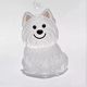 Cute puppy transparent hair storage box animal hair ball capsule pendant decoration commemorative dust box collection toys