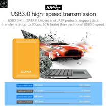 Portable External Hard Disk Drive 2TB Storage Device Flash