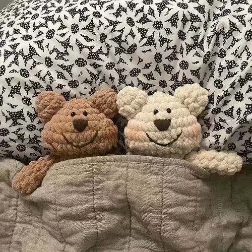 Набор материалов ручной работы, плетеный крючок для вязания для влюбленных для друга, с медвежатами, «сделай сам», подарок на день рождения