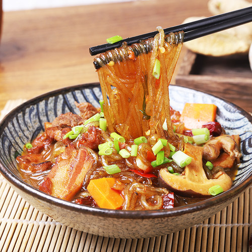5斤铁棍山药粉条正品官方旗舰店 山东土特产正宗火锅细粉丝干货 - 图1