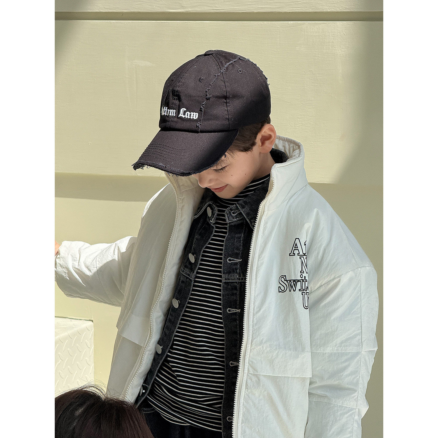 虾酱麻麻男童棉服冬季2025新款男孩上衣白色洋气保暖儿童棉衣外套,淘宝优惠券,粉丝福利购,淘宝优惠卷