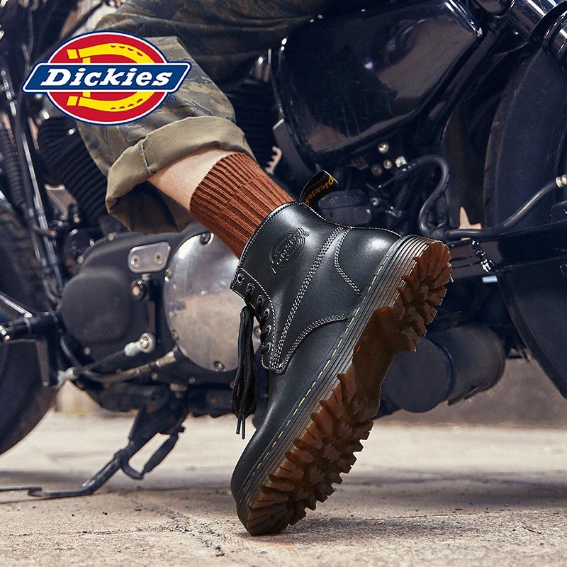 Dickies 帝客 情侣款 真皮马丁靴 天猫优惠券折后￥199包邮（￥499-300）加绒、不加绒35-45码多款可选
