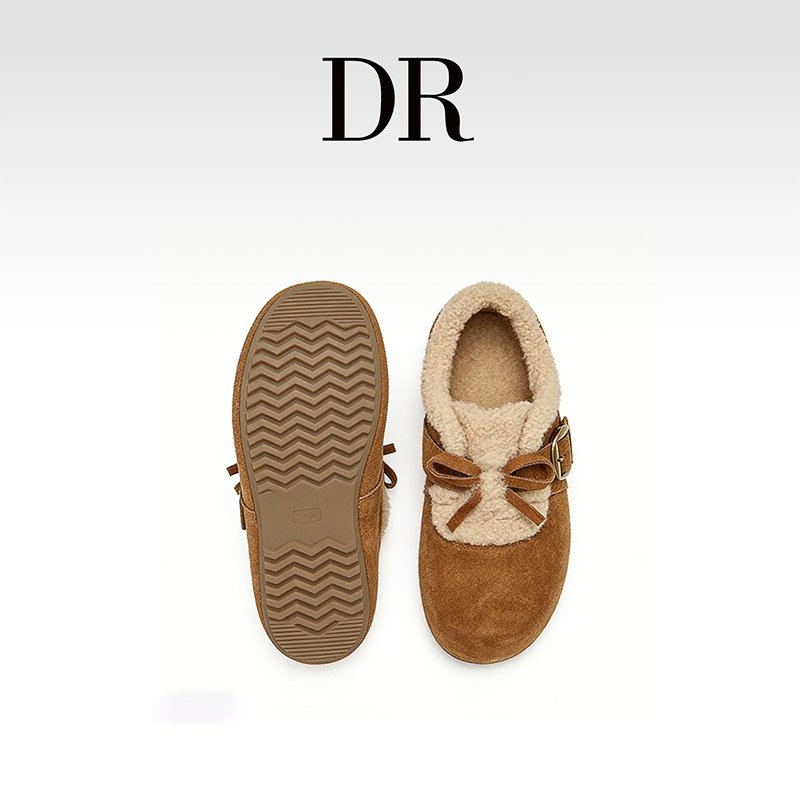 DR官方正品时尚复古2025休闲搭扣低跟浅口纯色平底青年圆头两穿,淘宝优惠券,粉丝福利购,淘宝优惠卷